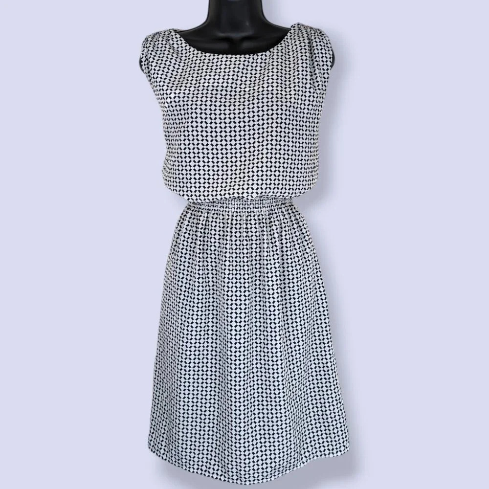 Catherine Malandrino B&W Sleeveless Dress